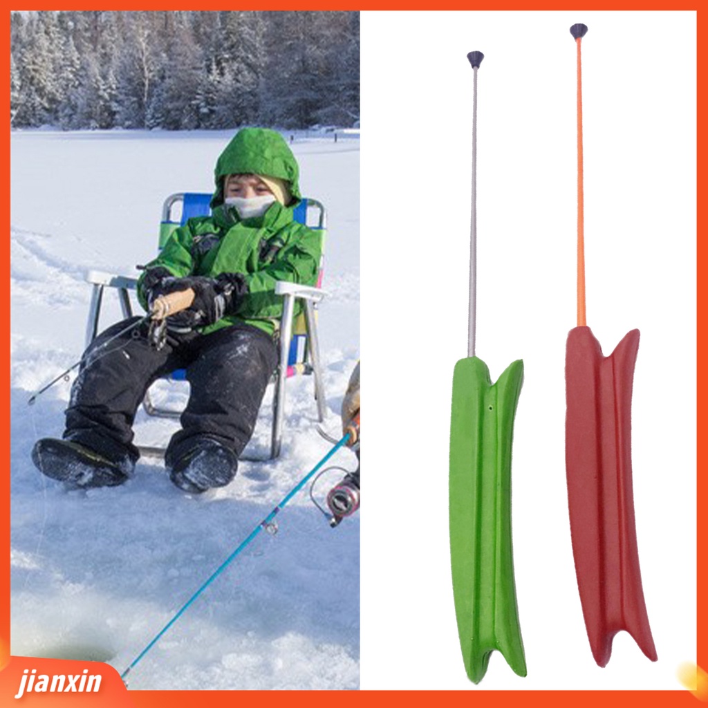 [Jianxin] fishing Pole Fleksibel Desain Ergonomis Adjustable Pegangan Tebal Anti-Slip Memancing Es Kekuatan Tinggi Anak Ice Fishing Rod Untuk Outdoor