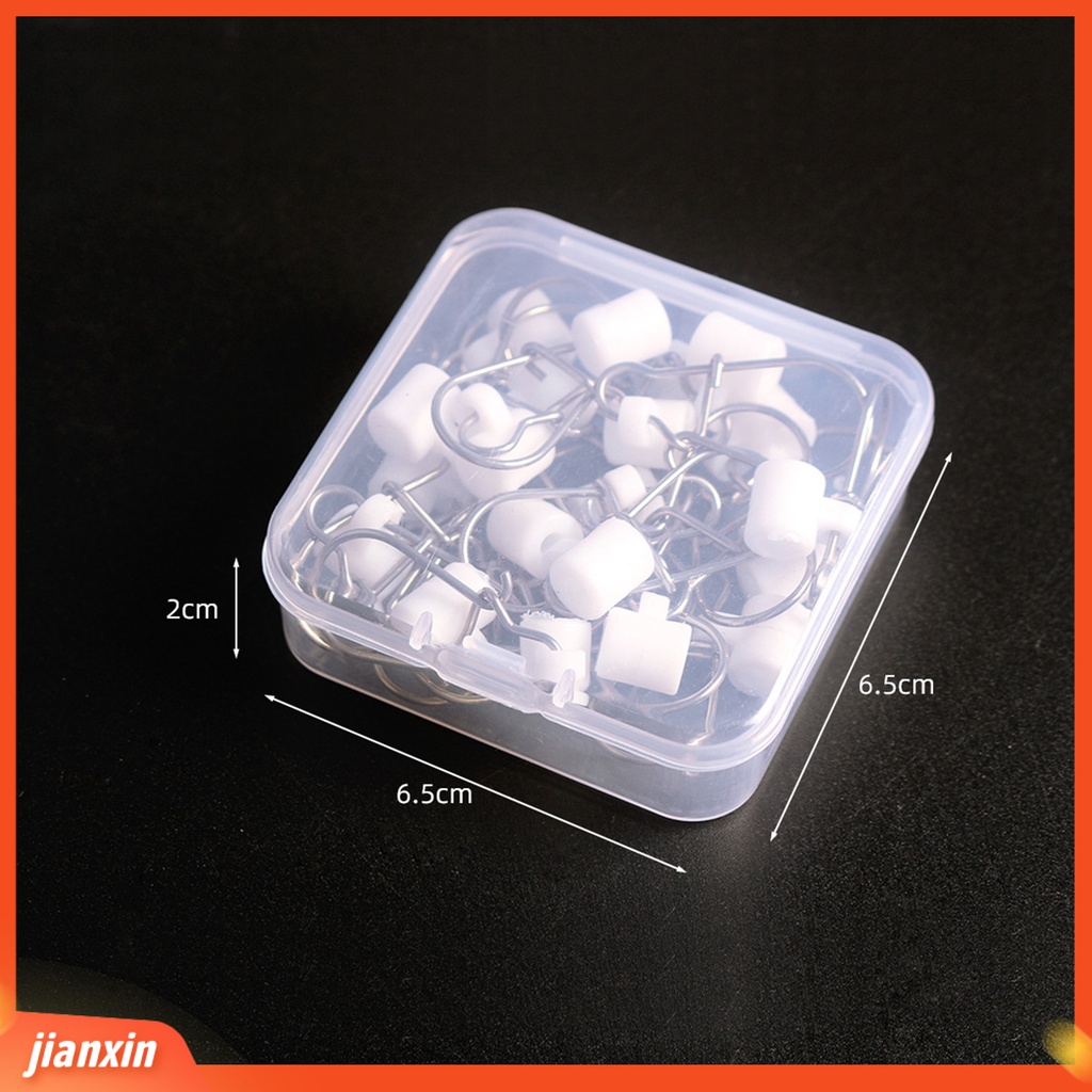 [Jianxin] 10 / 20 / 30Pcs Pemberat Pancing Bahan Stainless Steel Dengan Kotak Penyimpanan