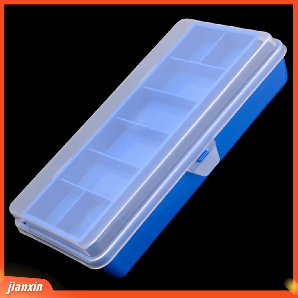 [Jianxin] Penyimpanan Umpan Pancing Dua Lapis 7 Slot Kuat Ringan