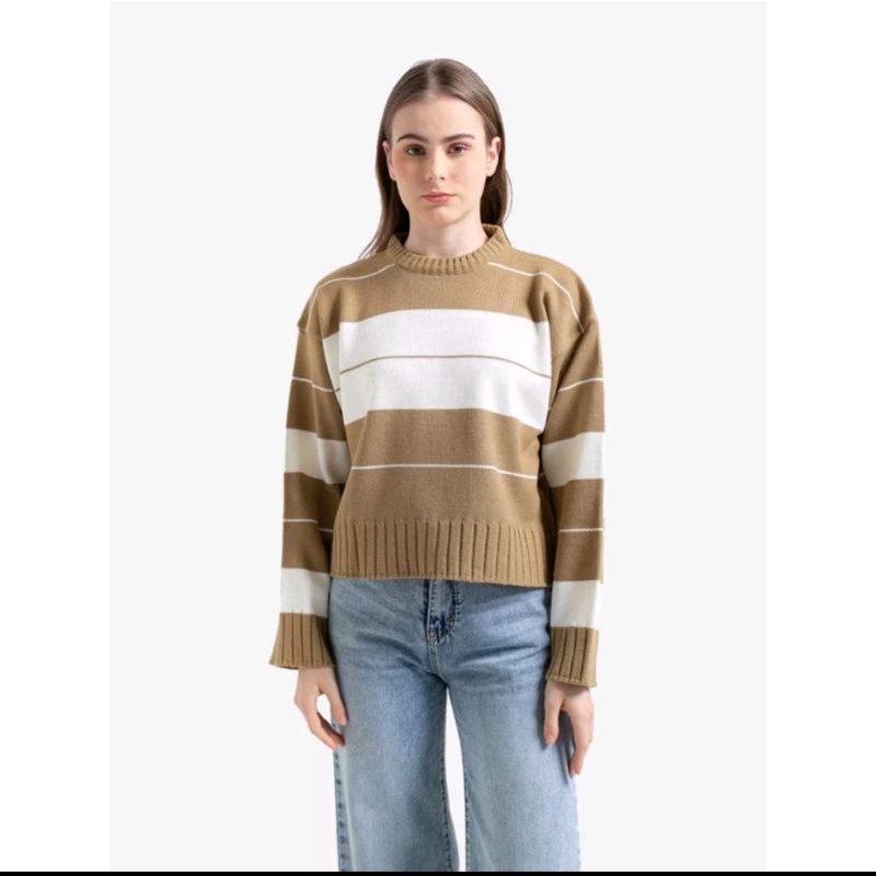 CORA TOP KNIT CROP SWEATER RAJUT WANITA | SWEATER KNIT RAJUT PREMIUM WANITA KOREAN STYLE