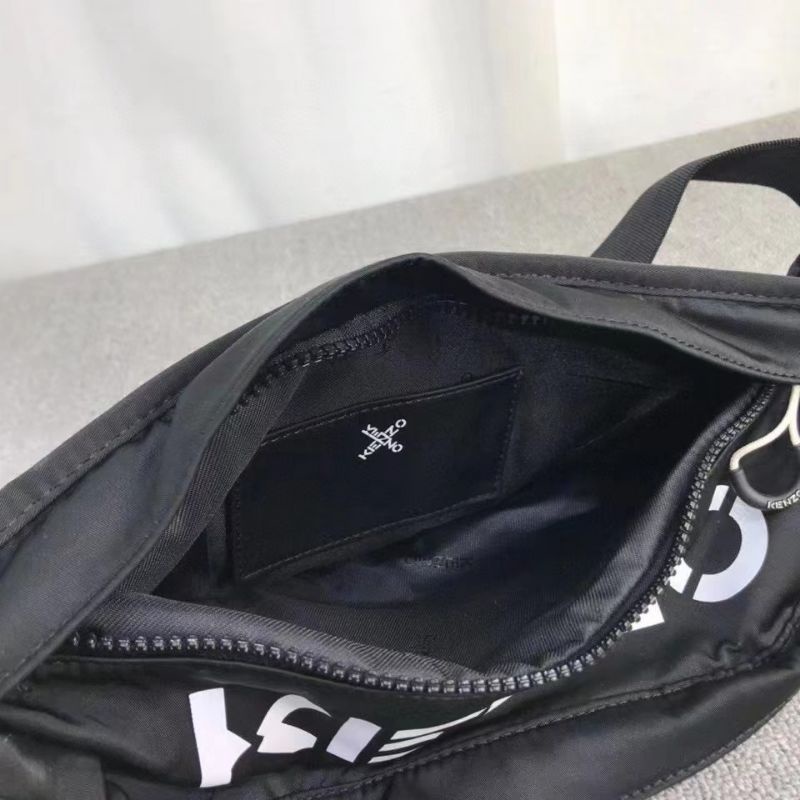 tas sling bag kanzo cross logo bumbag kenjo hitam series X kz