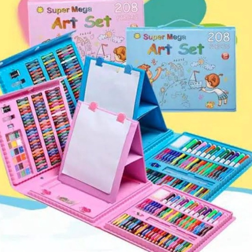 

Instan Crayon Set 208 Pcs Set Pensil Warna Menggambar Mewarnai Melukis Anak-Anak Krayon Cat Cair Pastel Koper Set Lengkap Kado Anak Colouring Gift Set CHOCHO 88 SHOP