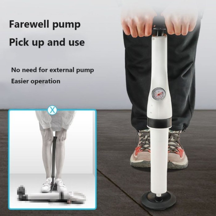 FM FIT Drain Buster Air Pump Toilet Plunger Pompa WC Mampet Pembersih Saluran