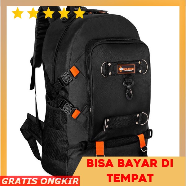 Backpack Tas Ransel Hitam Krem Tas Murah Black Cream Fashion Stylish Tas Ransel Laptop Kerja Kuliah 