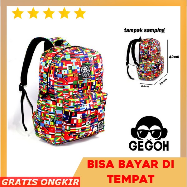 Tas Ransel Pria Distro Original Terbaru Tas Sekolah Sma Smk Keren Backpack Outdoor Premium Branded B