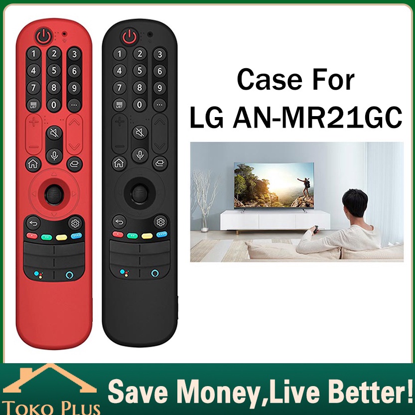 &6JSD3-B Cover Remote Control Bahan Silikon Lembut Untuk Smart Tv LG MR21GA / MR21GC / MR22GA / GN P
