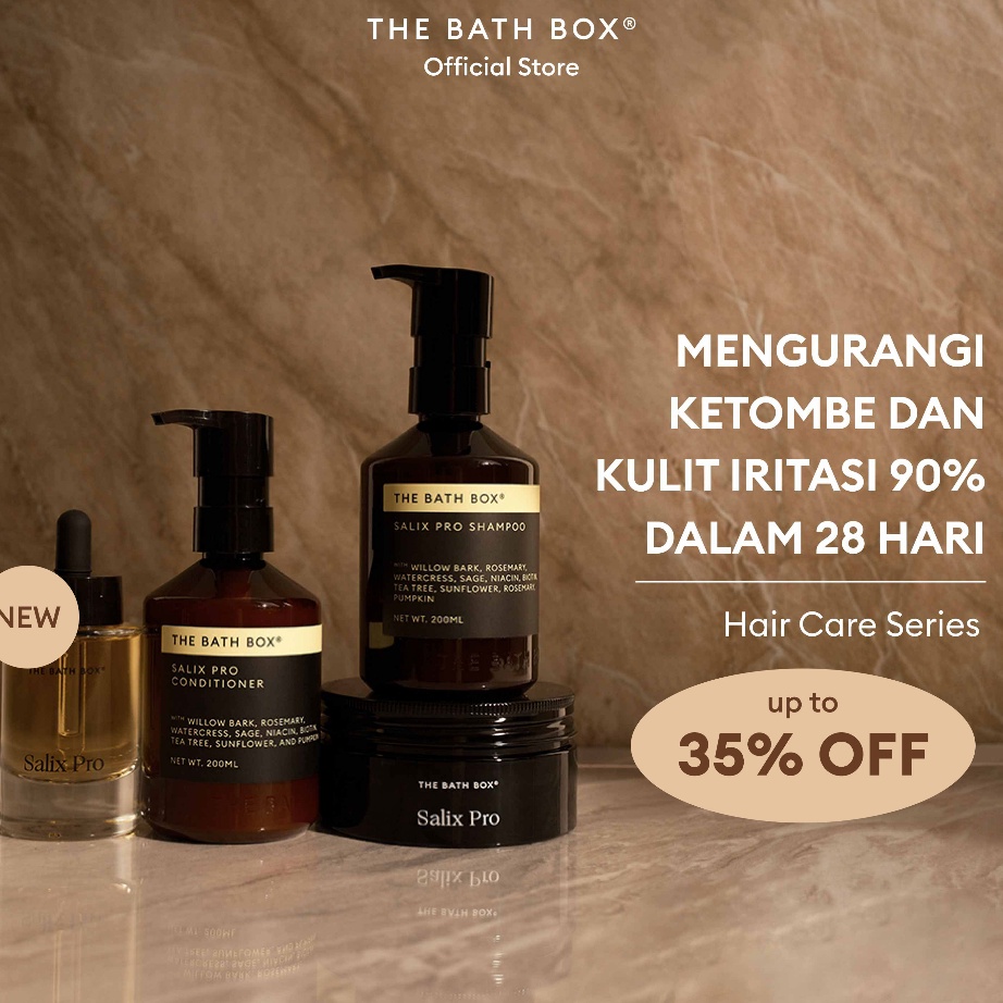 ➚➹✲ THE BATH BOX - Salix Pro Haircare (Rambut Berketombe, Rambut Berminyak, Kulit Kepala Iritasi, De