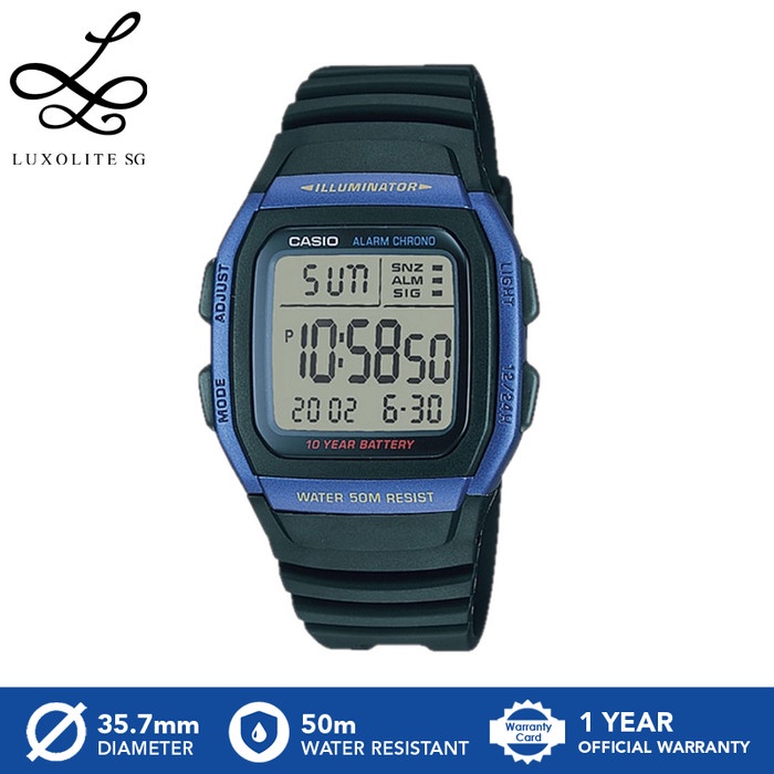 Casio Jam Tangan Pria W-96H-2Av