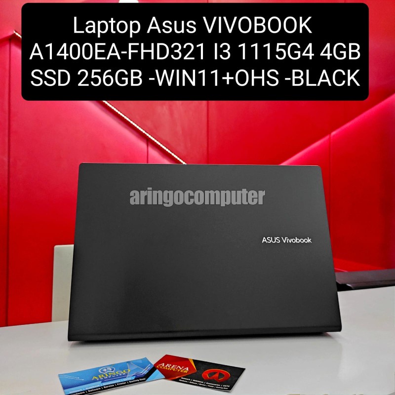 Laptop Asus VIVOBOOK A1400EA-FHD321 I3 1115G4 4GB -SSD 256GB -WIN11+OHS -BLACK