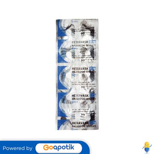 HEXAVASK 10 MG STRIP 10 TABLET