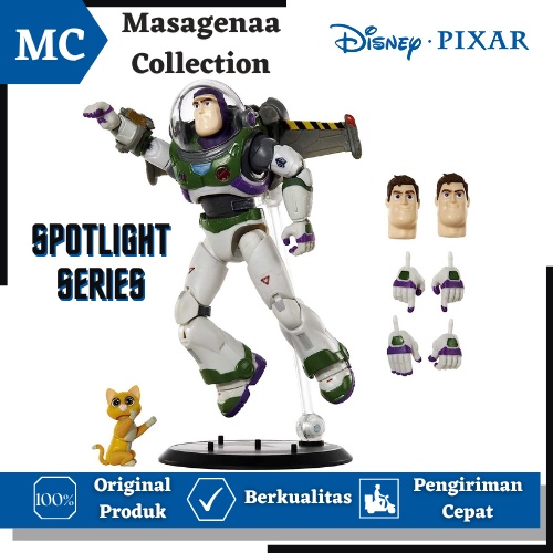 Main Mainan Disney Pixar Buzz Lightyear Spotlight Series Collectible Action figure Figur Set Origina