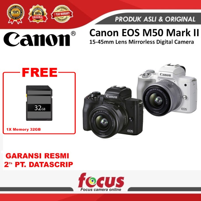 Canon Eos M50 Mark Ii Canon M50 Ii Kit 15-45Mm Canon M 50