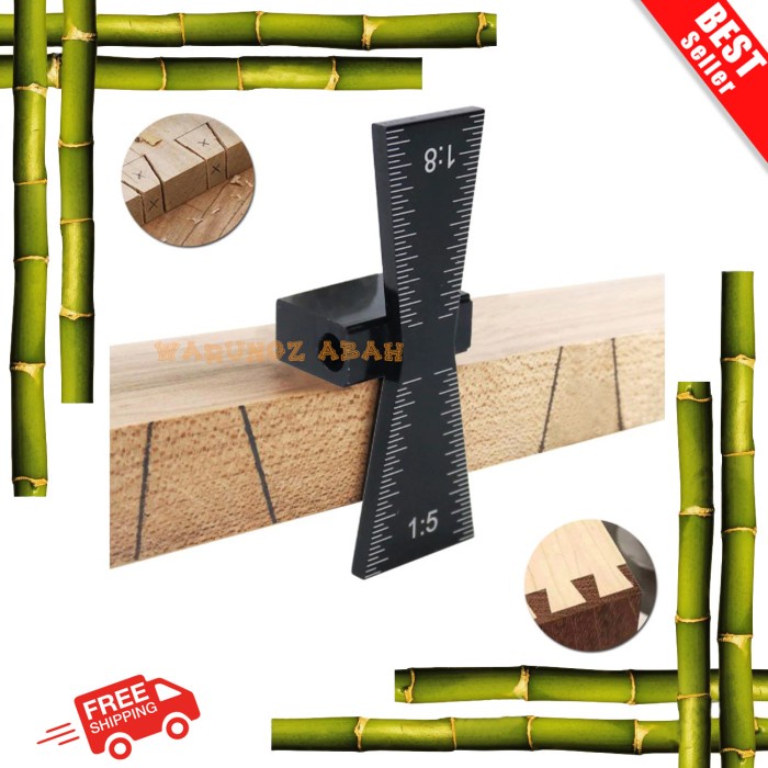Terlaris Dimention Alat Penggaris Penyambung Kayu Dovetail Woods Joint Marker Jig Gauge