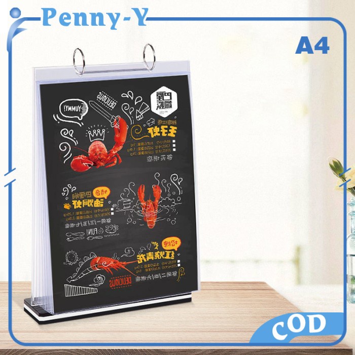 

Terlaris Stand Menu Akrilik A4 Rak Menu Akrilik Acrylic Menu Stand Tempat Menu