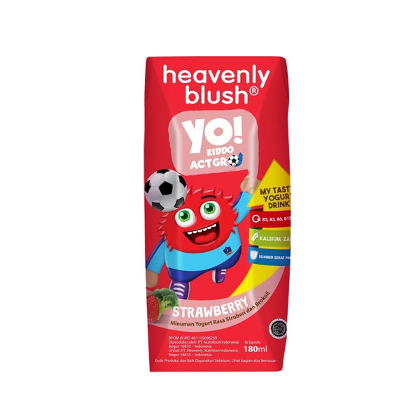 

HEAVENLY BLUSH YO YOGURT DRINK STRAWBERRY BROCCOLI 180 ML