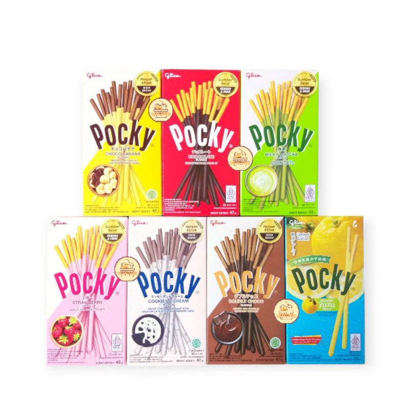 

Pocky Glico 40gr Satuan /eceran- wafer cemilan nikmat