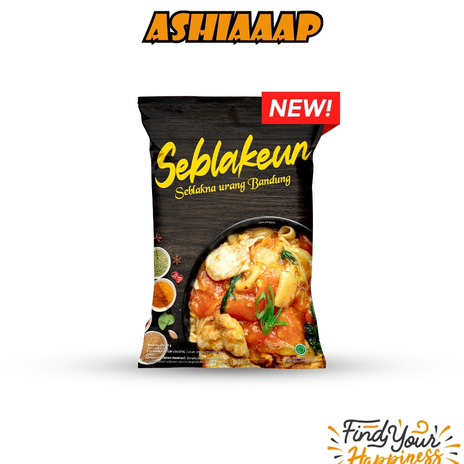 

[KODE 77] Seblakeun Seblak Instant (80 gram) / Seblakna Urang Bandung Makanan Instan Gurih Mantap Jiwa Enak