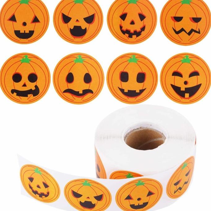 

Big Sale Cutting Sticker Jack O Lantern Halloween Scary Stiker Murah Anti Air Sale