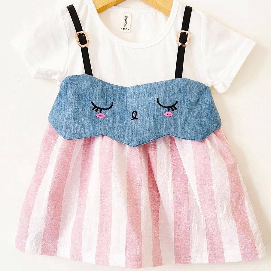 ✓ GROSIR KLIK 4 KALI SLEEPING BEAUTY DRESS  / NANAS DRESS  Baju Setelan Dress Bunga Topi Sepatu Perg