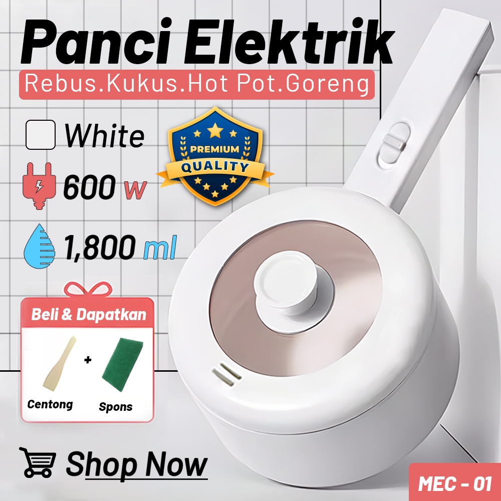 Panci Listrik Anti Lengket Panci Rebus/Kukus Elektrik Panci Electric Gagang Anti Panas