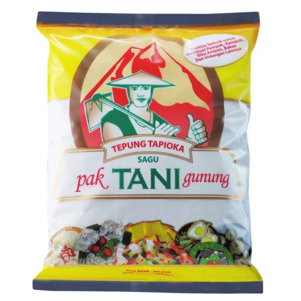 

(TANI GUNUNG KUNING) TEPUNG TAPIOKA CAP TANI GUNUNG 500 GRAM SAGU KUNING