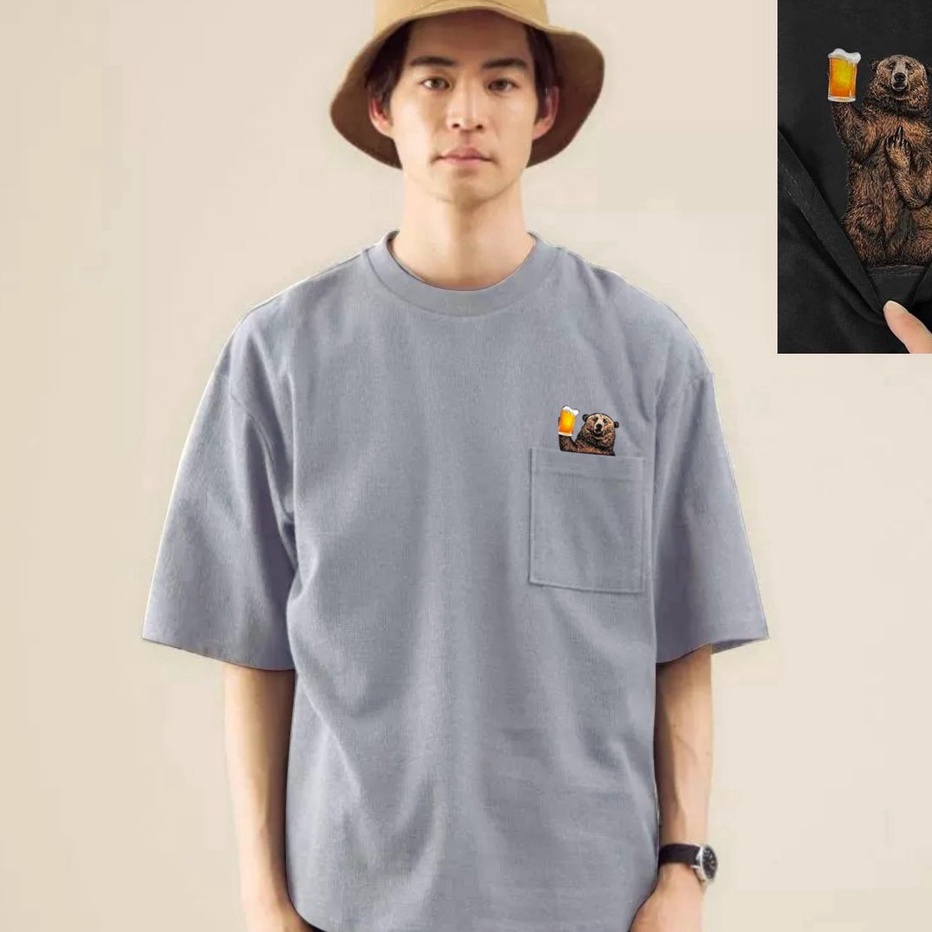 Mokokomo Kaos Ario Grey Baju Oversize Pria Kaos Oversize Pria Terbaru