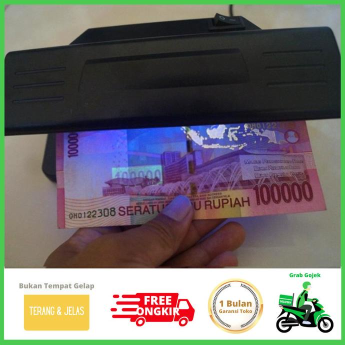 Mesin Uang Palsu / Alat Cek Duit Asli / Diteksi Lampu Sensor BRIlink