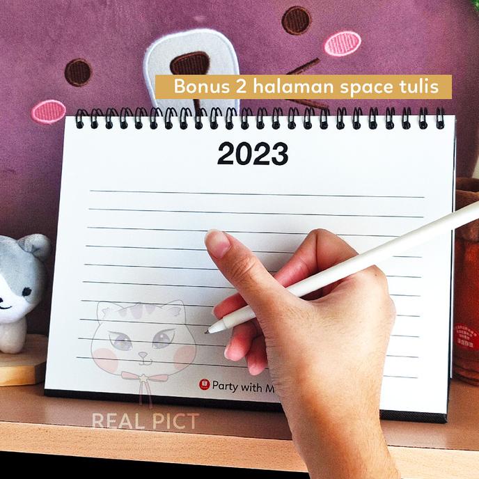 

Kalender meja / kalender duduk 2023 SIMPLE PLANNER AGENDA