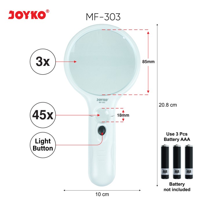 

Kaca Pembesar Lampu Led Magnifier Led Light Joyko