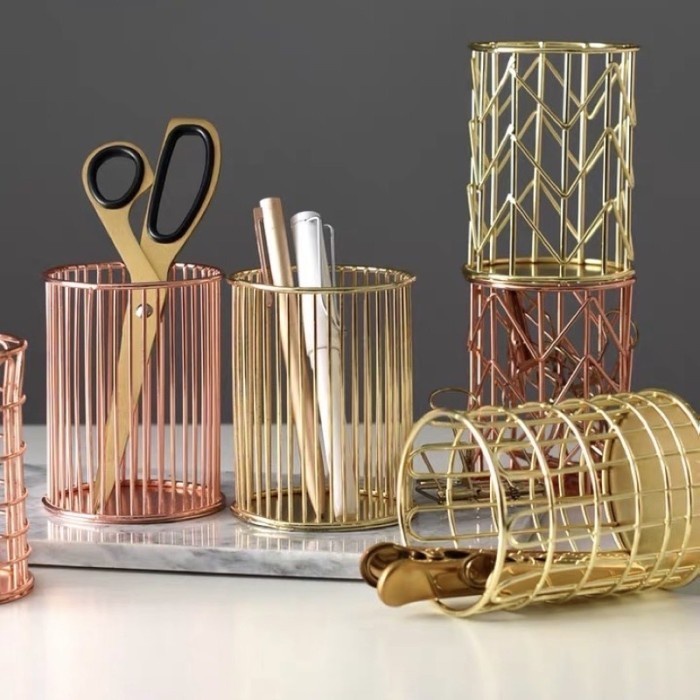

Bestseller Metal Storage Brush / Pen Holder / Tempat Kuas / Pulpen / Pensil