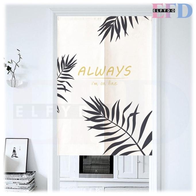 ELFYDO Tirai Kain Noren Tirai Jepang Gorden Jepang Tirai Pintu