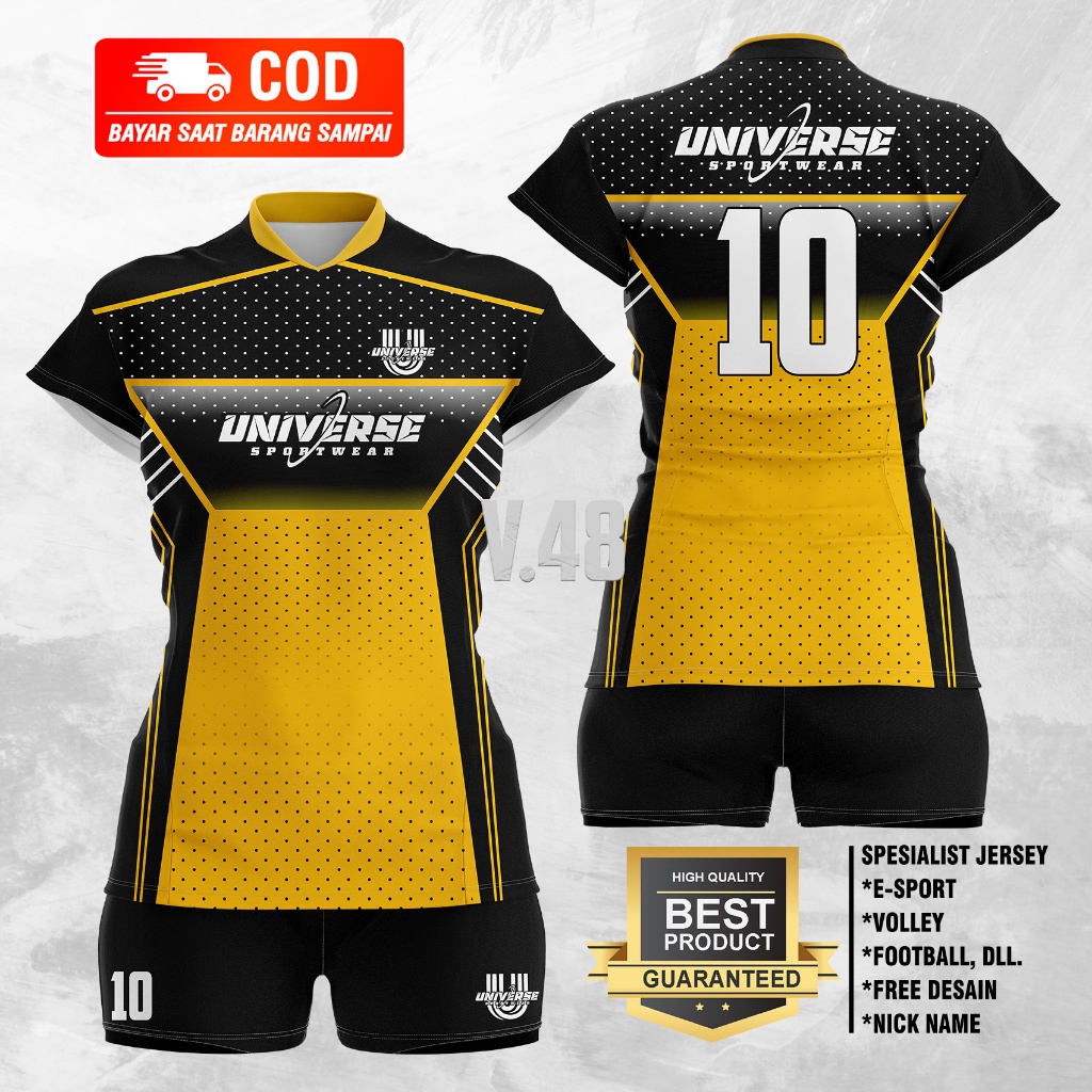 SETELAN VOLLY CEWE PREMIUM SETELAN VOLI WANITA BAJU VOLLY DEWASA JERSEY VOLI ATASAN VOLLY PRINT VOL.