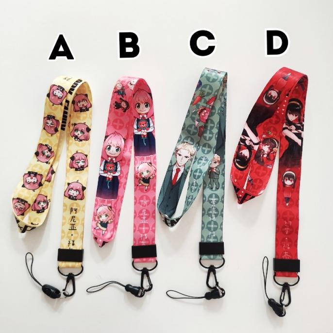 

Tali Kalung Lanyard Strap Anime Spy x Family Anya Loid Yor Forger