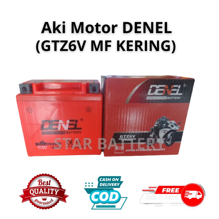 Aki Motor Honda Vario 125 GTZ6V Aki Kering Denel Japan Aki vario 150