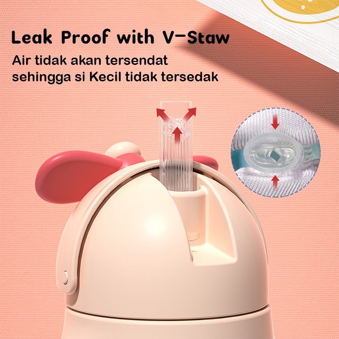 Aynmer Stainlees Steel Windmill Botol Susu Bayi Thermos Training Cup