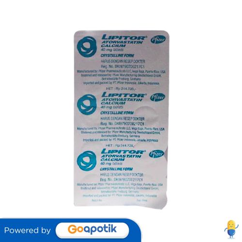 LIPITOR 40 MG BLISTER 10 TABLET