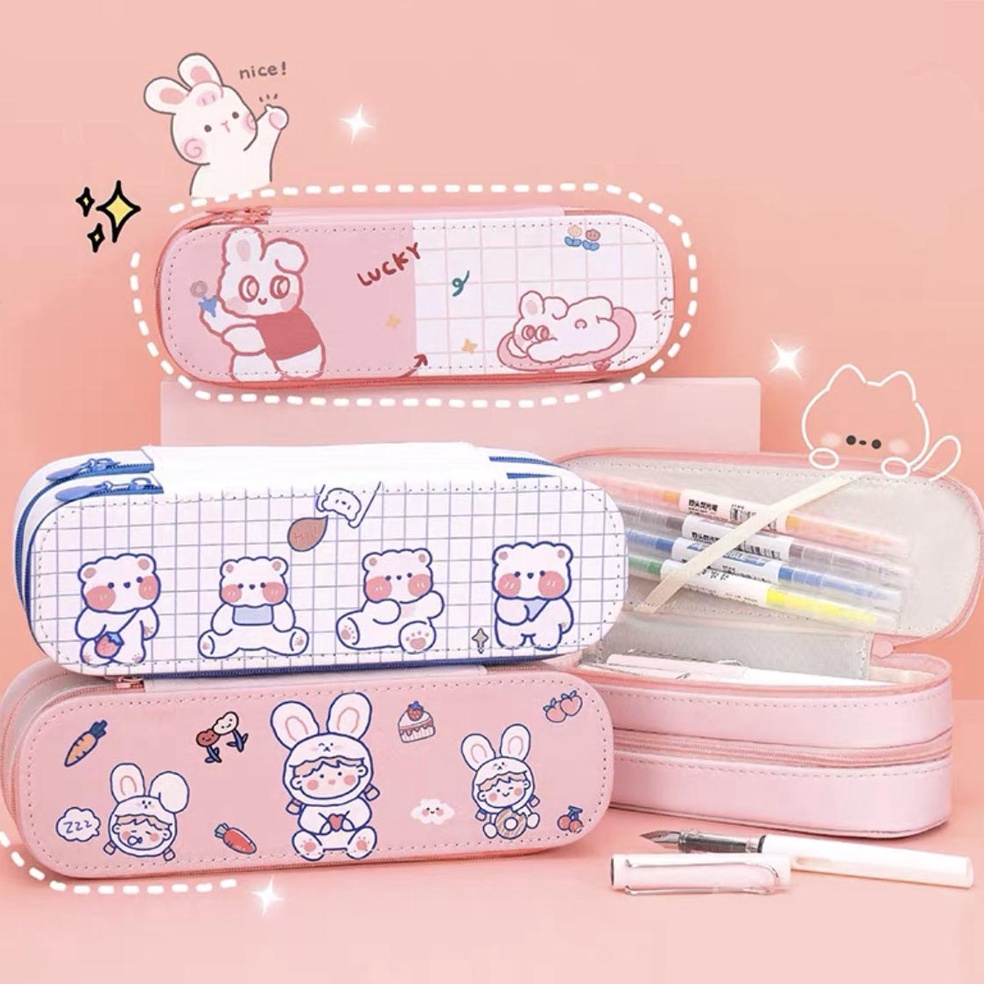 

Premium.. Kotak Pensil 2 Dua Tingkat Lucu 2 Layer / Tepak Pensil 3D Tingkat Tempat Pensil Anak Laki Laki Perempuan / Kotak Pensil Anak SD /Pencil Case Double Multi-Layer 06O