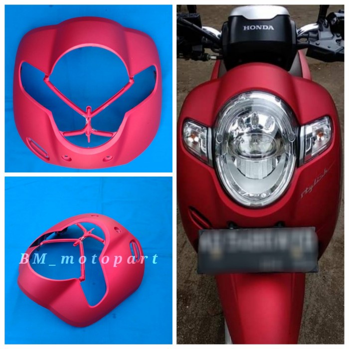 Tameng Body Depan Honda Scoopy fi Stylish 2018-2019 Merah Doff