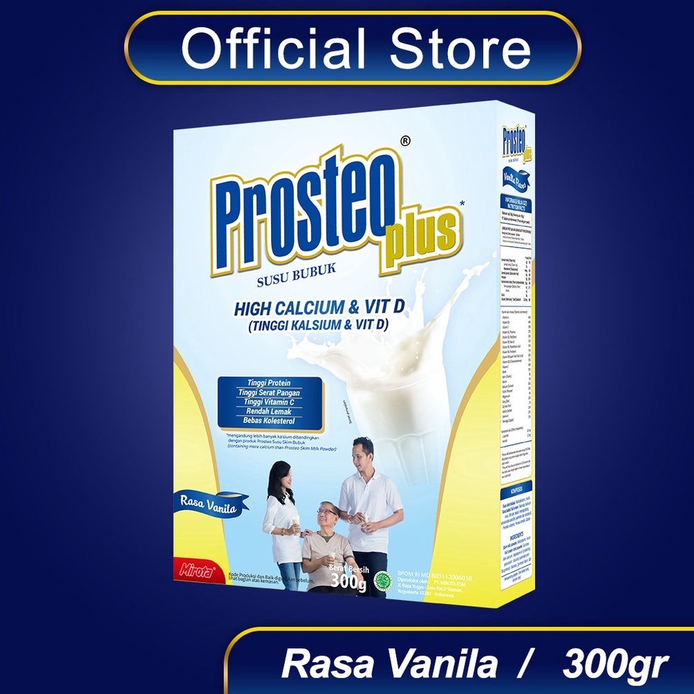 

Model terkini Prosteo Plus Susu Tinggi Kalsium 300 Gram 97