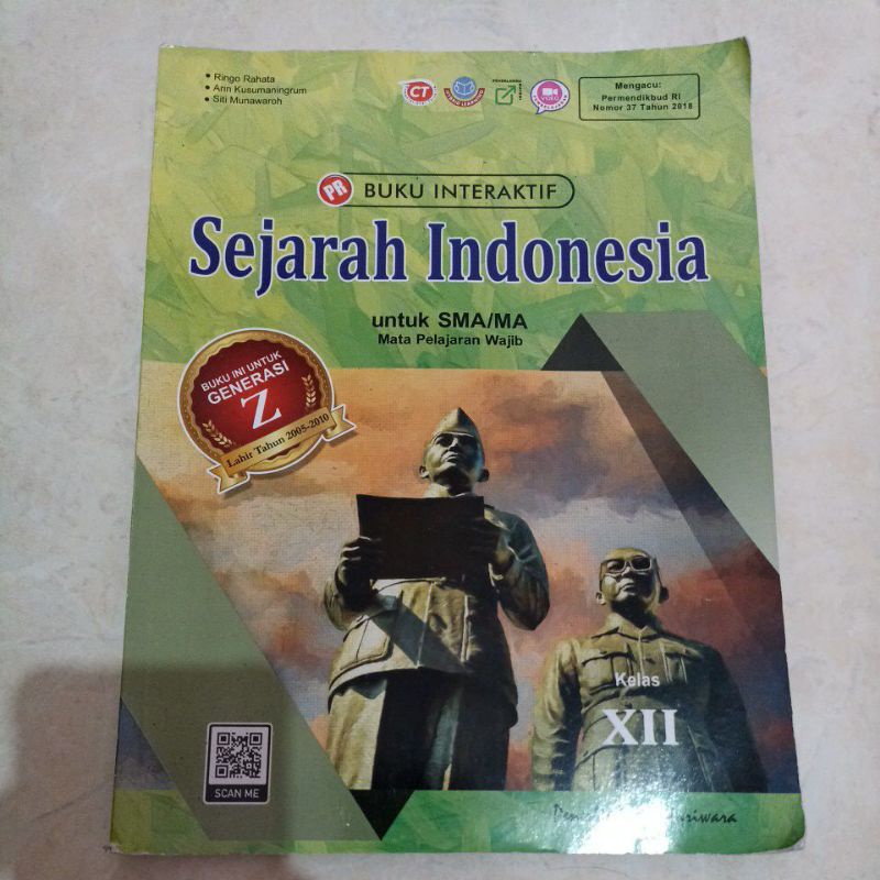 buku LKS/PR Interaktif Sejarah Indonesia Kelas 12/XII SMA Penerbit Intan Pariwara