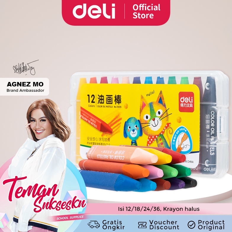 

Best Product.. Deli Krayon 12/24 Warna cocok untuk siswa sekolah, keluarga dan kantor 72070 72072 72073 94