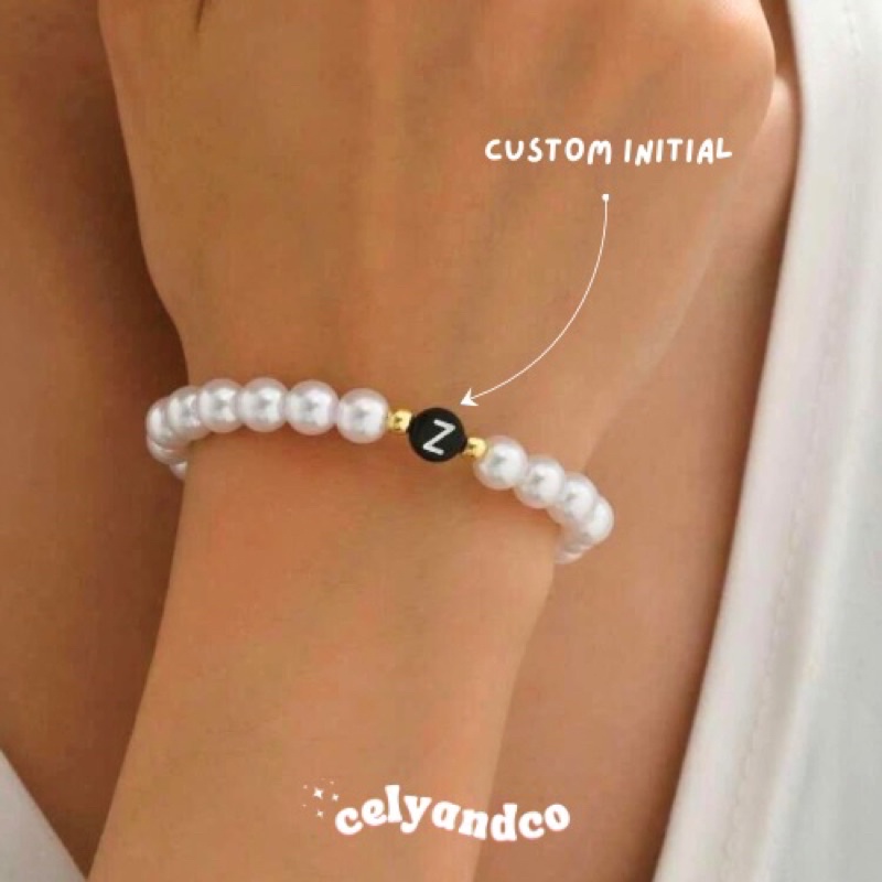 Gelang Mutiara Initial (PREMIUM)