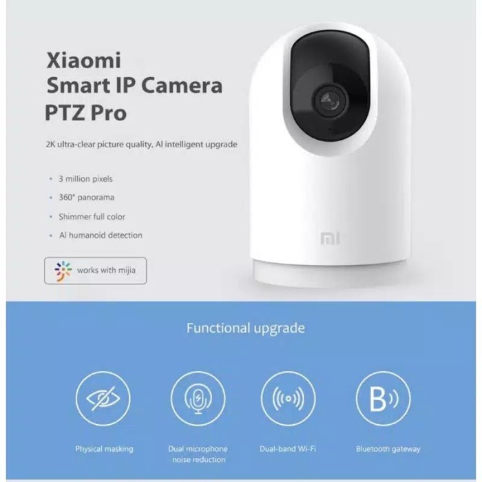 Xiaomi Mi Home 2K PRO CCTV IP WiFi Camera 360 PTZ 3MP - Kamera CCTV