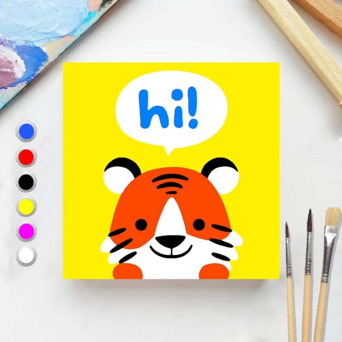 

Best Seller Paint By Number Animal Hello Dear 20X20 Painting Kit/Set Melukis