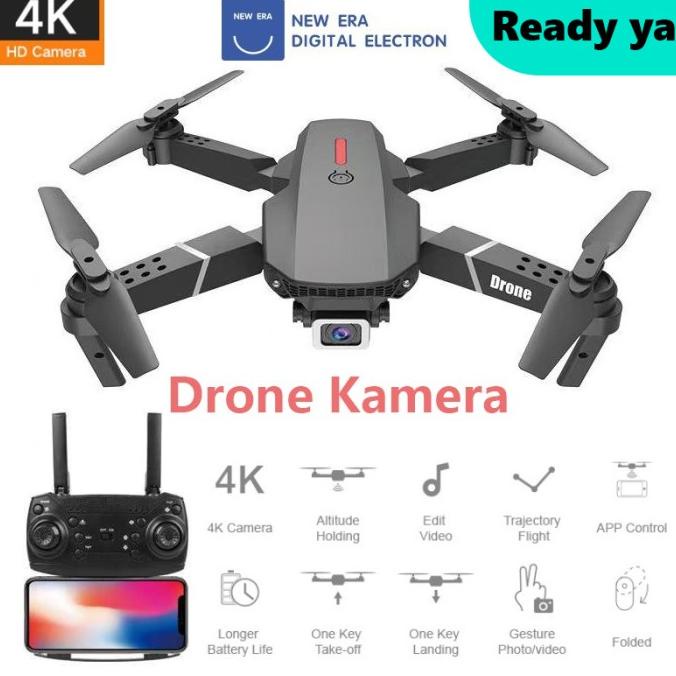 Drone E68 Mini Rc 4K Hd Camera Fpv App Controle Quadcopter Helikopter
