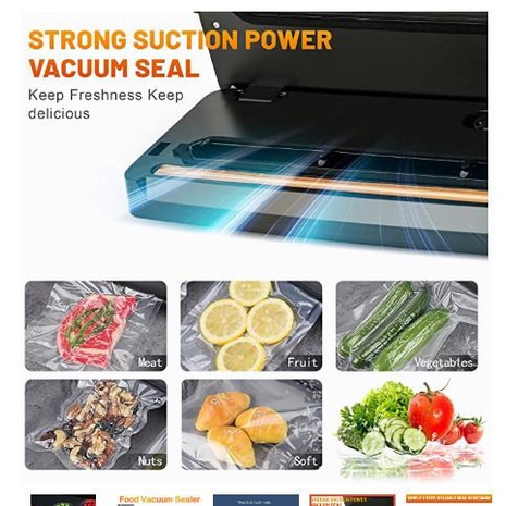 Bonkyo Portable Food Vacuum Sealer - Vm2 Vakum Makanan Portable Untuk