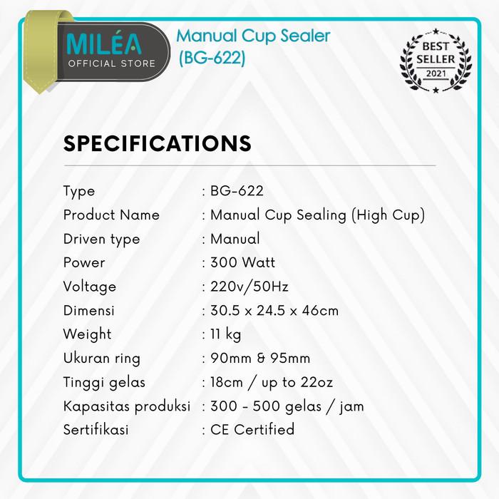 Cup Sealer Milea Bg-622 / Penyegel Gelas Minuman