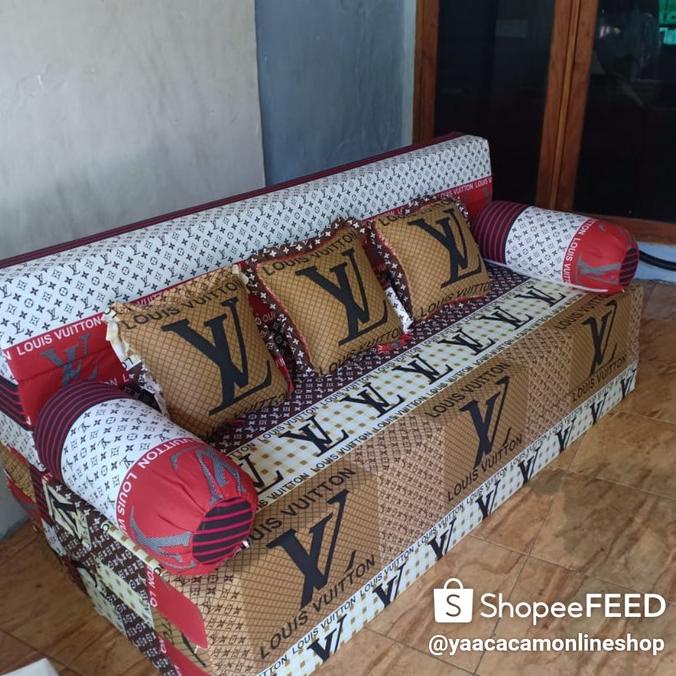 Best Sales Cover/Sarung Sofa Bed Inoac Ukuran 200 X 180 X 20 Cm Sale