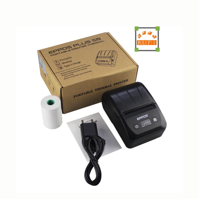 Terlaris Mini Printer Bluetooth Eppos Ep5881 Cetak Struk Kasir
