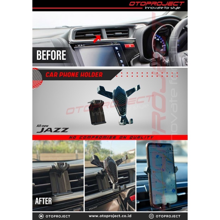 Terlaris Car Phone Holder Mobil All New Jazz Dudukan Hp Otoproject